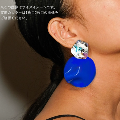 <ピアス>Circle +Blue_6_2503ss only one