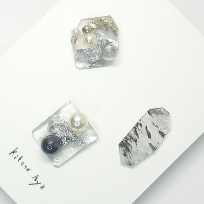 <ピアス>marble ad lib 3set