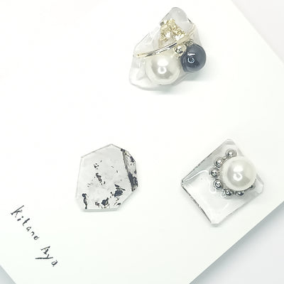 <ピアス>marble ad lib 3set