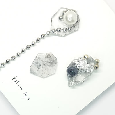 <ピアス>marble ad lib 3set