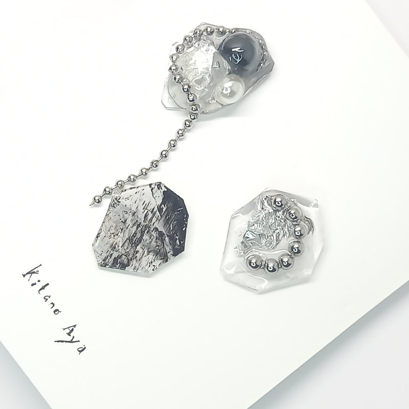 <ピアス>marble ad lib 3set