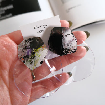 <ピアス> Circle + Clear_2505ss only one