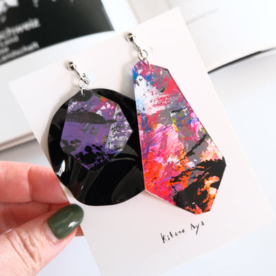 <イヤリング>Clear+Hang_2505ss only one