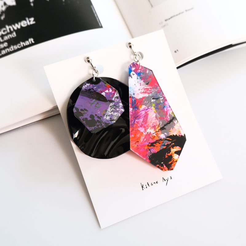 <イヤリング>Clear+Hang_2505ss only one