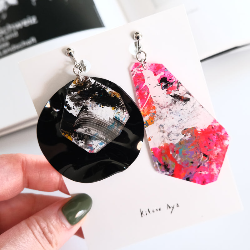 <イヤリング>Clear+Hang_2505ss only one