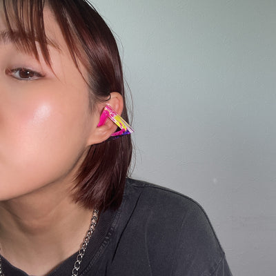 ear cuff_triangle_yellow