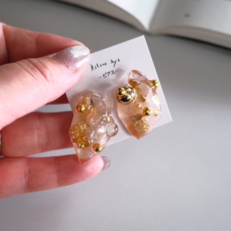 <ピアス>tortoiseshell ad lib_D