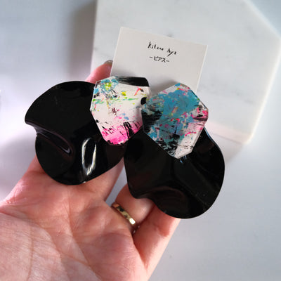 <ピアス>8_only one_Circle+Black