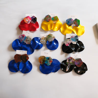 <ピアス>8_only one_Circle+Black