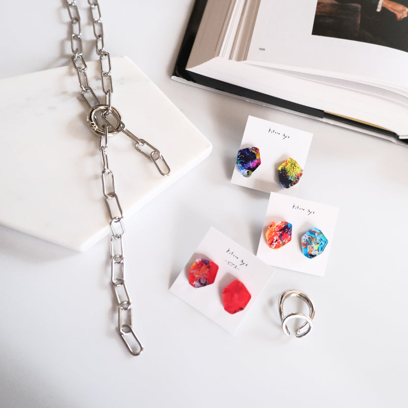edge silver necklace