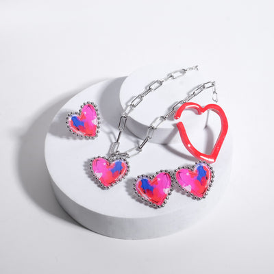 Valentine Heart ear cuff