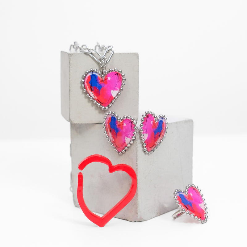 Valentine Heart ear cuff