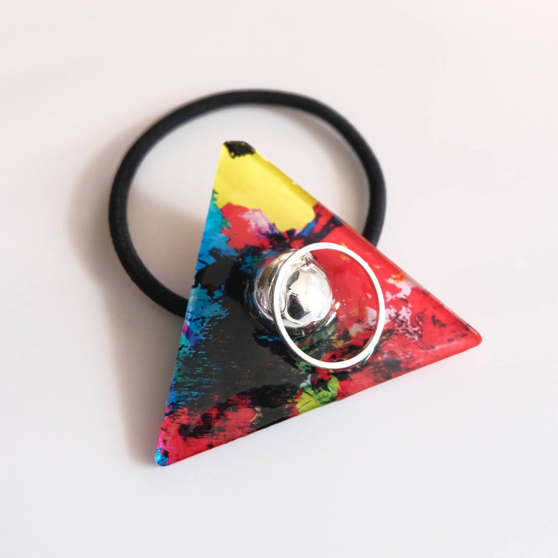 fragment hair  tie  limited_  triangle_red