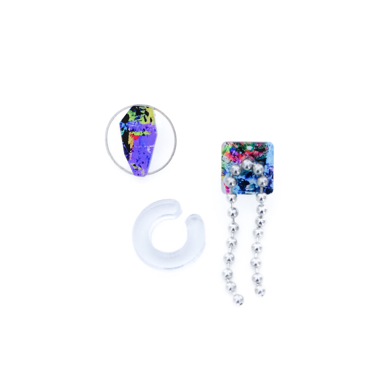 clear earcuff+3set_beach