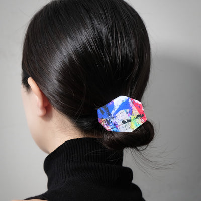 fragment hair  tie limited_ square_blue