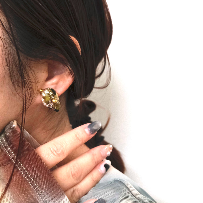 <ピアス>tortoiseshell ad lib_A